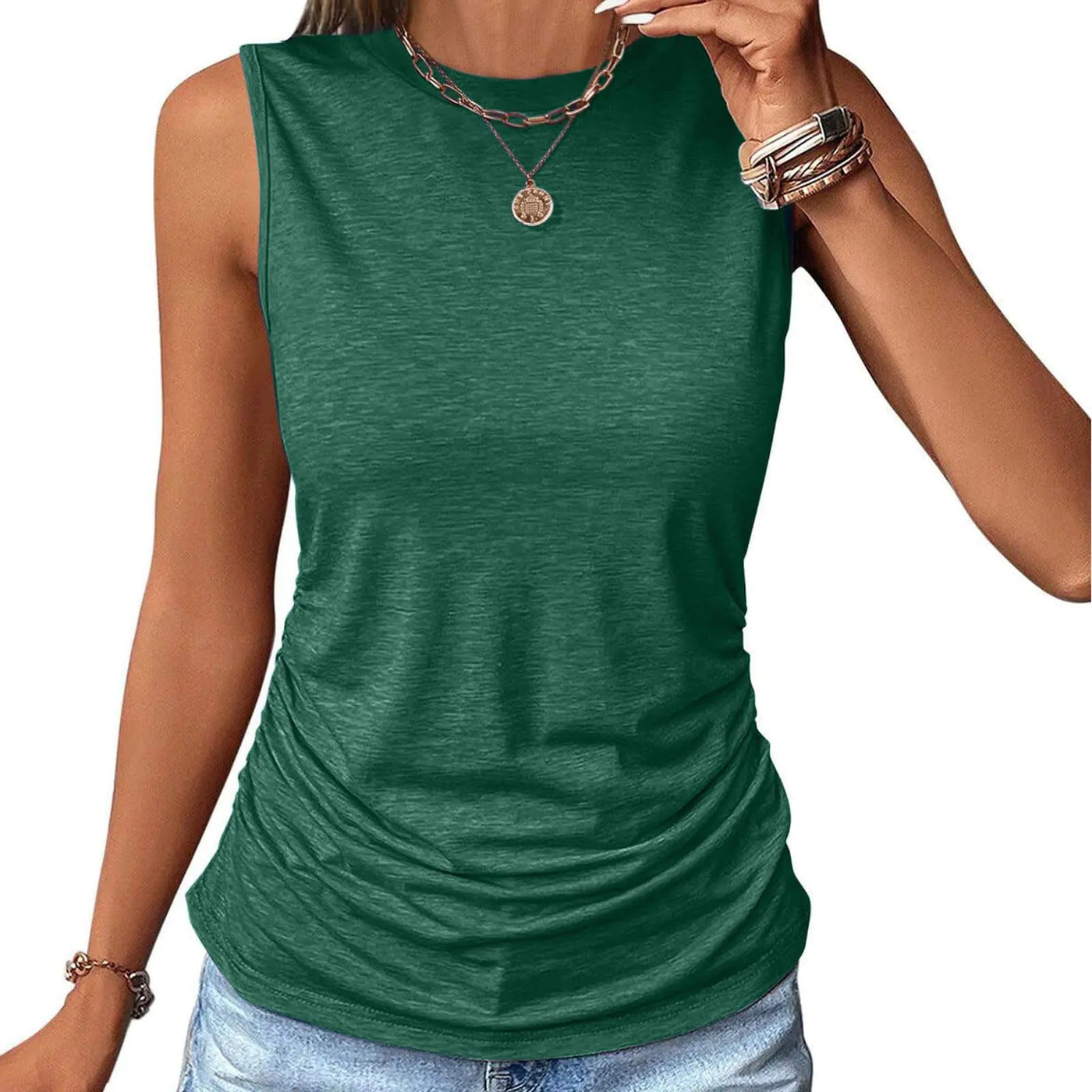 2024 Women's Summer Solid Color Sleeveless Top