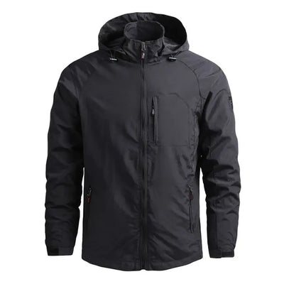 Men's Windproof Warm Casual Jacket for Outdoor Use