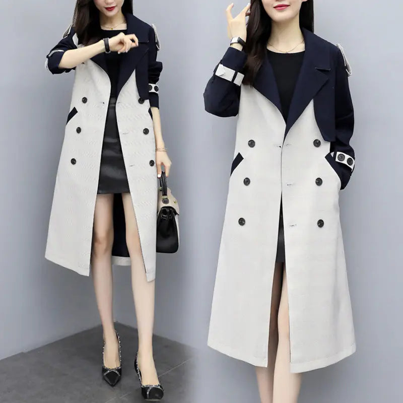 Over-the-Knee Long Trench Coat
