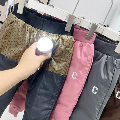 Kids' Thick Winter Waterproof Down Pants for Boys & Girls