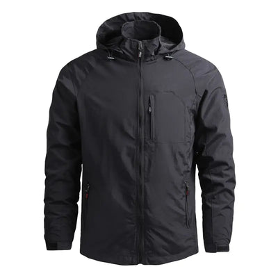 Men's Windproof Warm Casual Jacket for Outdoor Use
