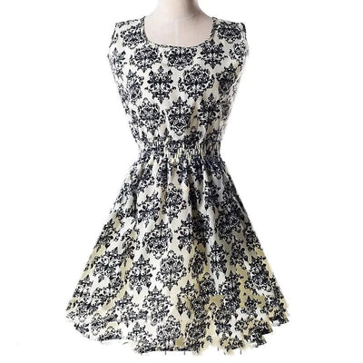 Plus Size Floral Chiffon Sleeveless Dress - ActOn