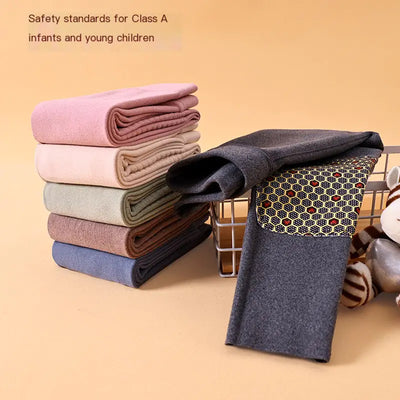 Girls' Warm Fleece Trousers for Winter Schoolwear