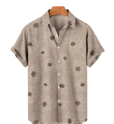 Hawaiian Casual Polyester Shirt for Men