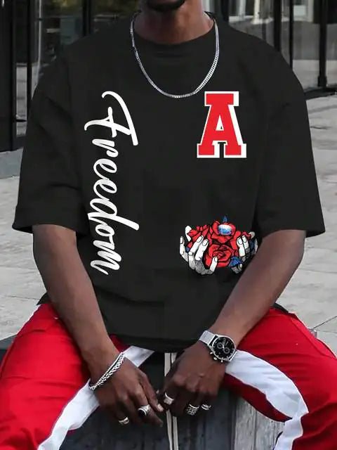 Roses and Diamonds Freedom T-Shirt for Men - ActOn