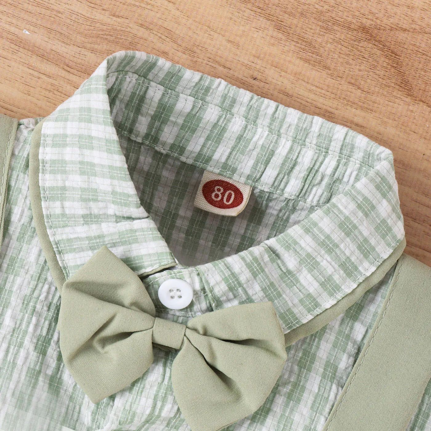 Boys' Korean Style Suit Set with Shirt and Shorts