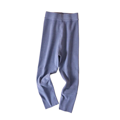 Girls' Warm Fleece Trousers for Winter Schoolwear