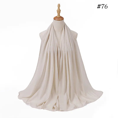 86 Color Pearl Chiffon Bubble Scarf for Women