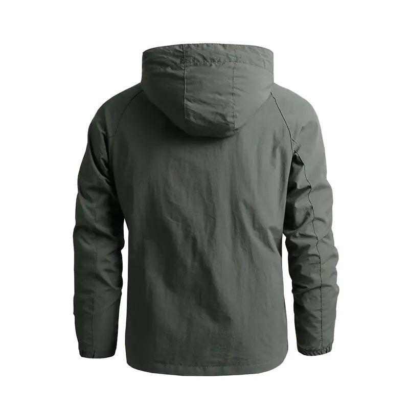 Men's Windproof Warm Casual Jacket for Outdoor Use