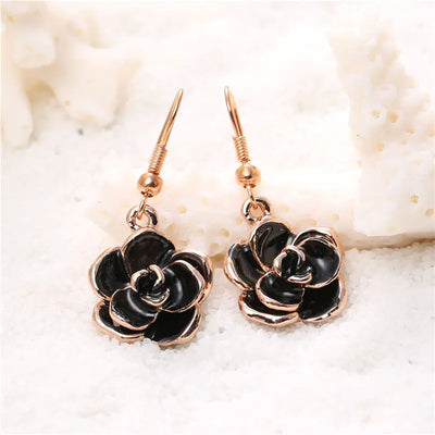Rose Flower Earrings, Fashion Studs and Dangles