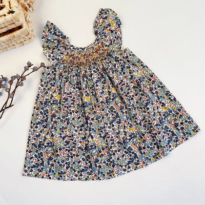 Children's Cherry Floral Dress for Fashionable Kids