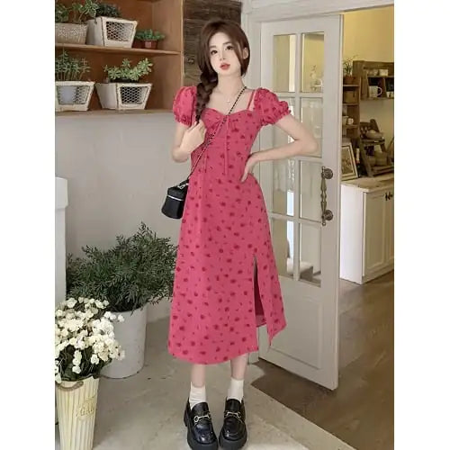 Off Shoulder Floral Dress for Women